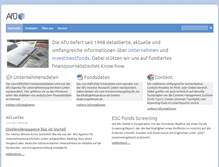 Tablet Screenshot of afu.de